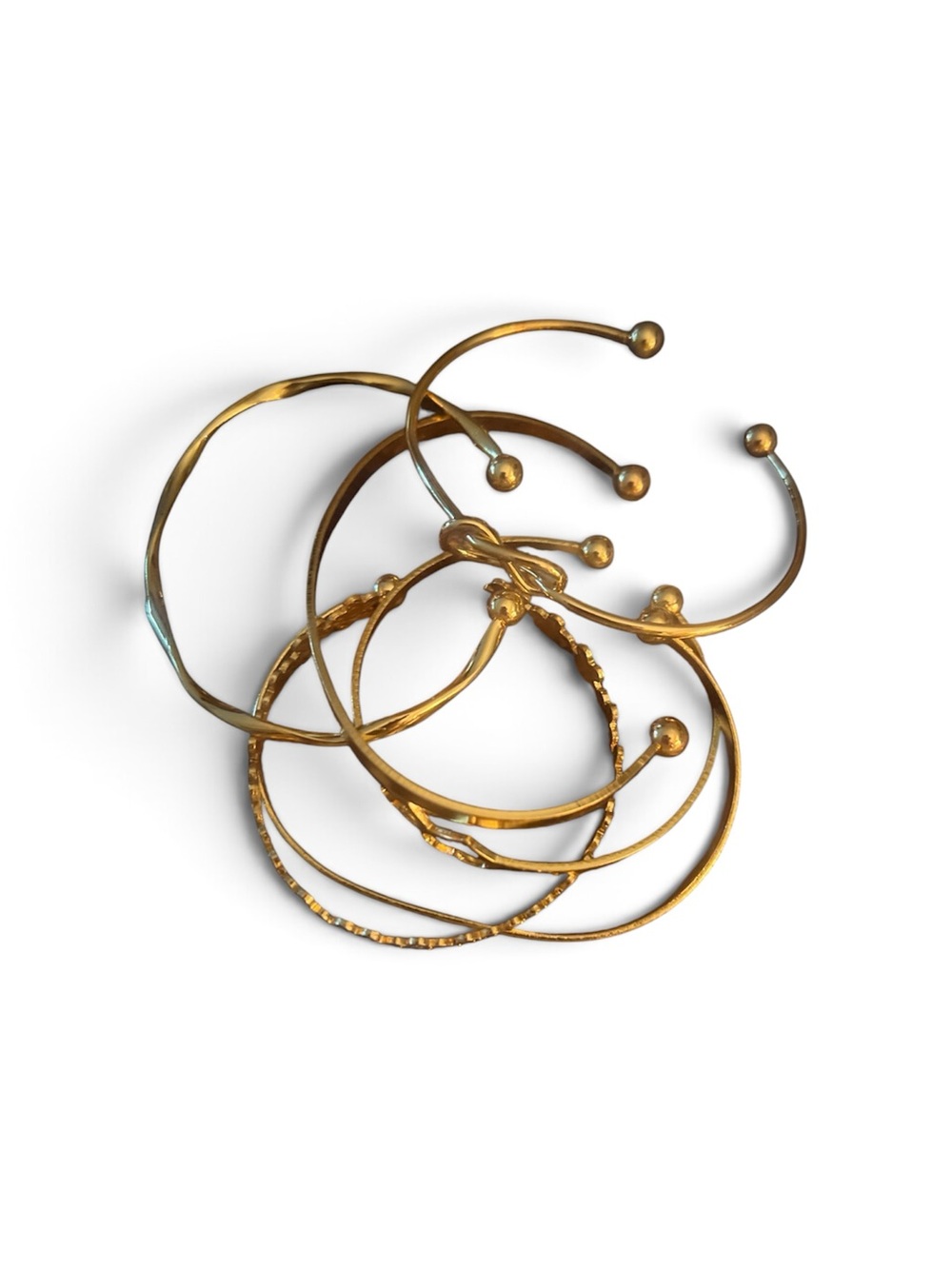 Stackable Bangle Bracelet Set (5) - Picture 2 of 5